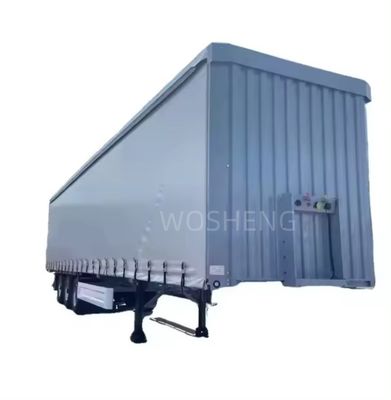 40ft 45ft PVCサイドカーテンセミトレーラー 3軸 ホワイトカーテンサイドスライディングトラック トレーラー