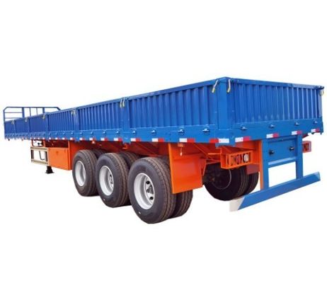 3 × 40L 空気タンク 3 アクセルドロップサイド 貨物輸送のためのサイドウォールセミトラックトレーラー