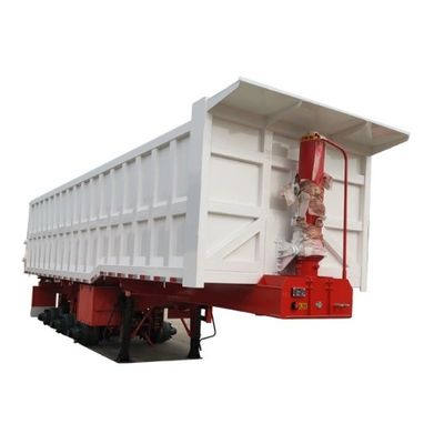 5軸 液体式 後部ダンプ 半トレーラー Q345B / T700 スチール メインビーム