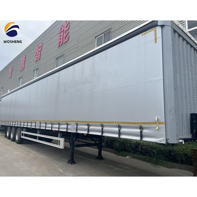 Q345B T700 10トン 13トン 16トン 3軸側カーテントラック 輸送用半トレーラー