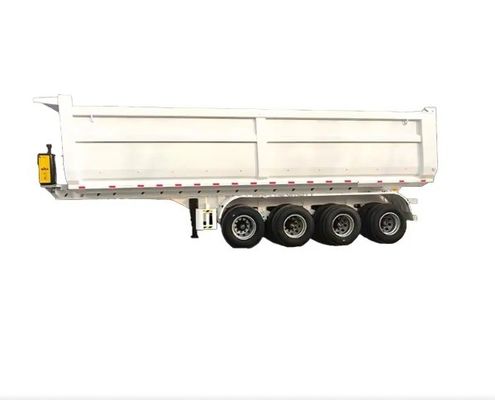 重荷着陸器 28t WS 4軸 巨大な荷重のための水力後部ダンプ半トレーラー