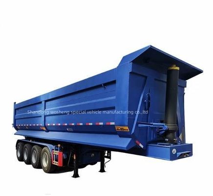 鉄鋼輸送用 28t 重荷着陸車型U型 水力式 後部ダンプ半トレーラー