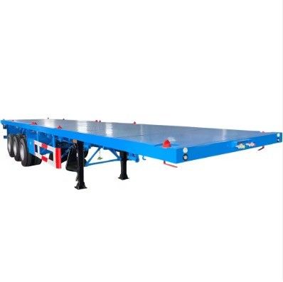 多機能3軸12輪平床コンテナトレーラー 最大重荷30000kg
