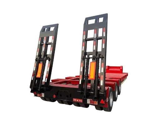 ローボーイ フラットベッド トレーラー ウォシェン 60-100 トン 12500/13000/14000/16000x2500/3000x1100/3300mm