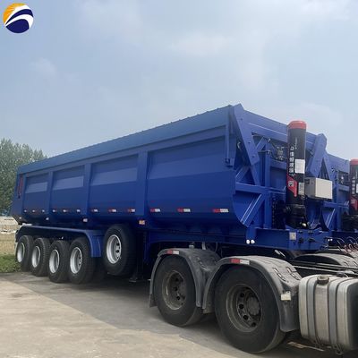 トリオックスル U形 水力 後ろ端 ダンプ ターパー 半貨車 トレーラー 輸送用