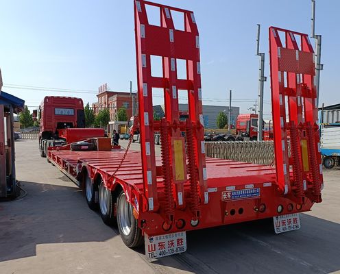 40-120T 重荷容量 ローローダー 半トレーラー 旋回または方向軸