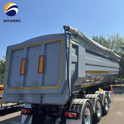35立方メートル U形 60トンの水力後部卸荷 重荷ダンプトラック トレーラー