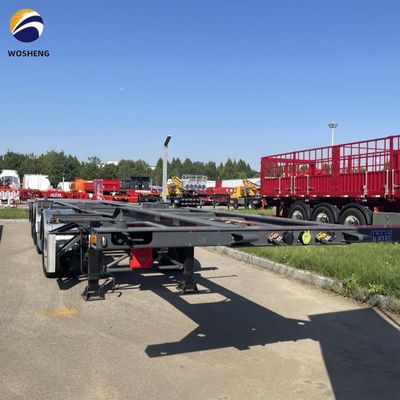 12400×2500×1550mm 重荷着陸機 コンテナ輸送用 28t スケルトン半トレーラー