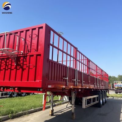 畜産輸送トレーラー 40FT 3 アクセル 倉庫フェンス 半トレーラー アフリカ市場