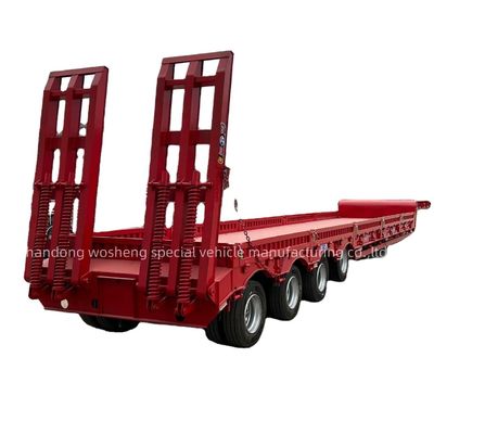 13~18m×2.5~3m×3.3m トラックトレーラー 60~100トンの3軸のグースネック