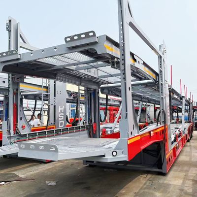 9800kg Tare 重量 3軸 6/8/10 自動車 輸送 トラクター 自動車輸送用の半トレーラー