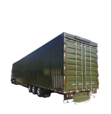 Wosheng 3 アクセル ロジスティック 翼幅 バン 半トレーラー 12R22.5 タイヤと 13T/16T アクセル