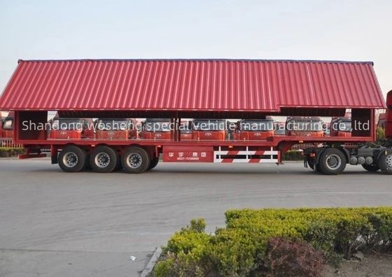 Wosheng 30/40tons ロジスティック ウイングスパン ヴァン・セミトレーラー 双線ブレーキシステム WABCO