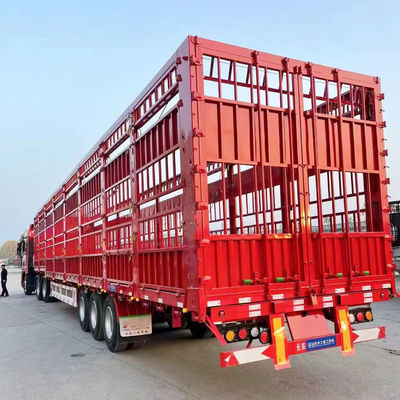 最大重荷 30000 kg 双甲板動物 家禽 畜産 半トレーラー 3/4 アクセル
