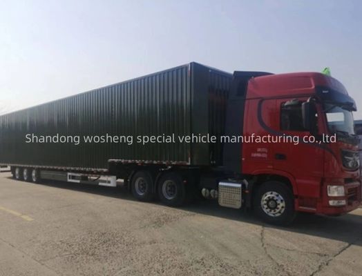 Wosheng 3 アクセル ロジスティック 翼幅 バン 半トレーラー 12R22.5 タイヤと 13T/16T アクセル