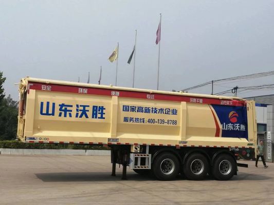 自動クローラーベルト放出と最大重荷30~60トンのバックダンプ半トレーラー
