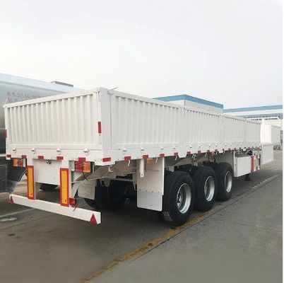 7500kgs Tare 重量 大量 貨物 フェンス セミトレーラー プロの金属板と