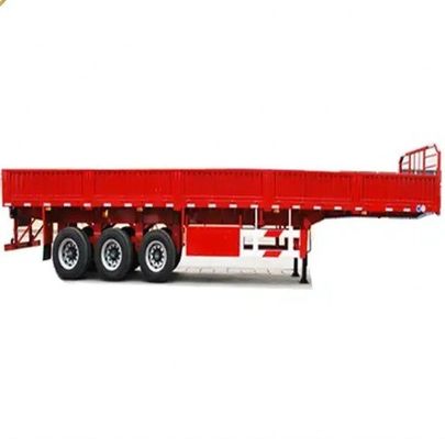 3軸のための鉄製半トレーラー 最大容量100トン 顧客に応じて金属板フェンス