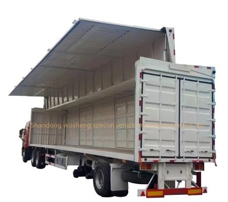 トラックトレーラー 3軸 30/40tons ロジスティック 翼幅 バン 輸送用セミトレーラー