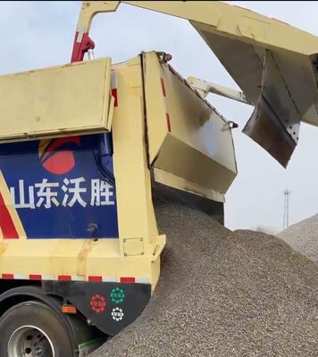 3軸 60tons クローラーダンプトレーラー 機械式懸垂とコンベアベルト