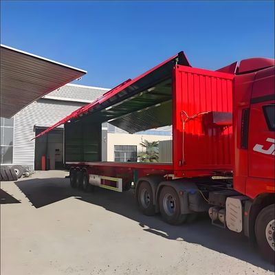 半トレーラー 9.5-16m 長 3軸 30-50tons ロジスティック 翼幅バン