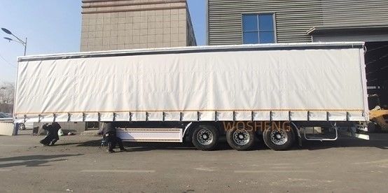 OTTC 3 アクセル 40ft 45ft ホワイトカーテン サイド スライディング トラック ロシア市場用 半トレーラー