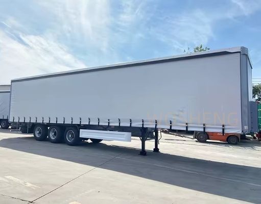 OTTC 3 アクセル 40ft 45ft ホワイトカーテン サイド スライディング トラック ロシア市場用 半トレーラー