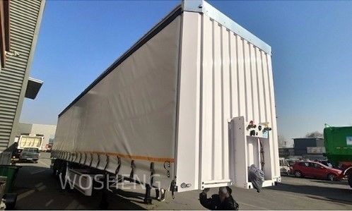 OTTC 3 アクセル 40ft 45ft ホワイトカーテン サイド スライディング トラック ロシア市場用 半トレーラー