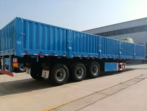 重荷輸送用40~100トンの3軸式下ろし側壁半トレーラー