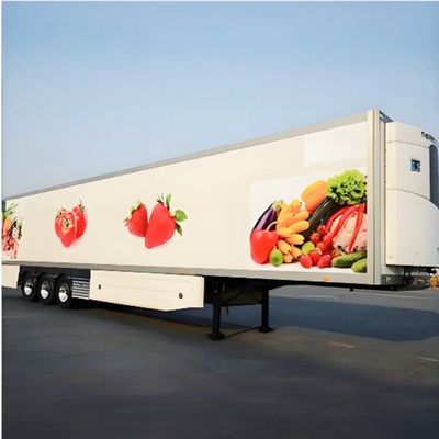 13T 16T BPW/FUWA 客の要求に応じて新鮮食品輸送用の軸半トレーラー
