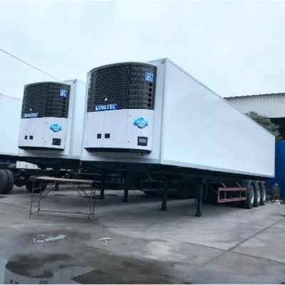 13T 16T BPW/FUWA 客の要求に応じて新鮮食品輸送用の軸半トレーラー