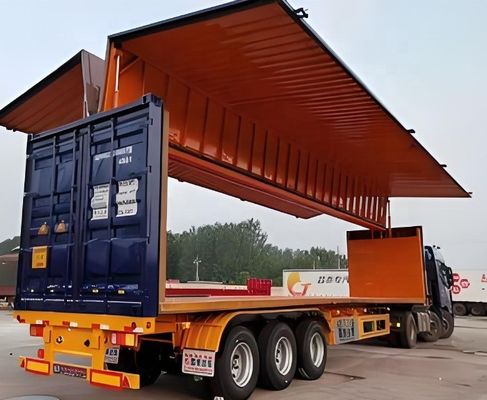 懸垂システム 機械式/空気懸垂 半トラック用開翼バントレーラー