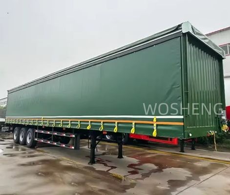 BPW/FUWA アクセル 3 アクセル 40ft 45ft PVCカーテンサイドセミトレーラー