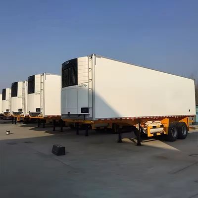 Q345B T700 材料 重荷 45FT 冷蔵型バン・セミトレーラー
