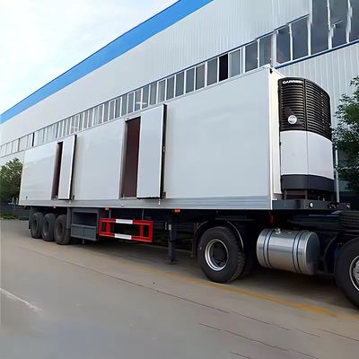 Q345B T700 材料 重荷 45FT 冷蔵型バン・セミトレーラー