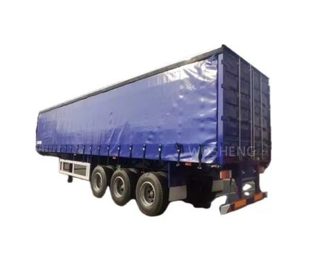 WABCO-ABS ブレーキ 装備 3軸 40フィート 45フィート ブルーカーテンサイドセミトレーラー