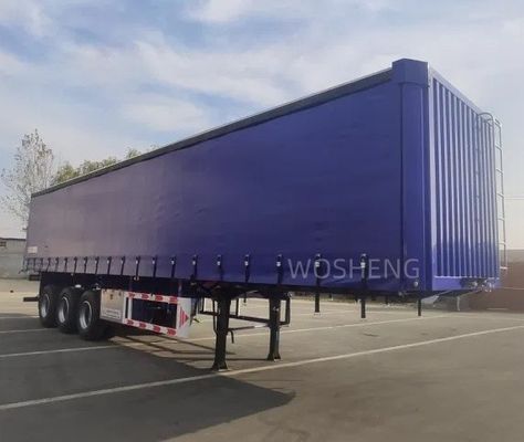 WABCO-ABS ブレーキ 装備 3軸 40フィート 45フィート ブルーカーテンサイドセミトレーラー