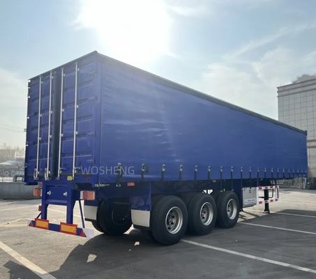 WABCO-ABS ブレーキ 装備 3軸 40フィート 45フィート ブルーカーテンサイドセミトレーラー