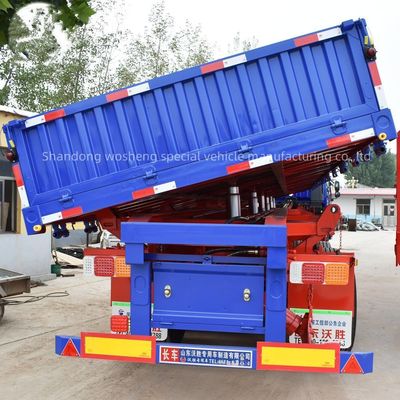 Wosheng Side Tipper トラック トレーラー 90w mm*13/16 厚さ mm*10 層葉の春