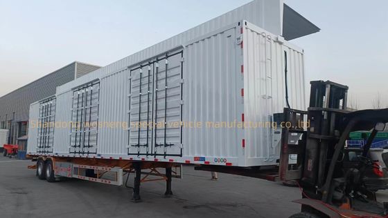 2 3 4Axles サイドウォール ハイドロリック オープン 翼 バン トラック 重荷用 半トレーラー