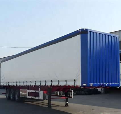 トラック用60トンの重量 3軸アルミ床 PVCサイドカーテン