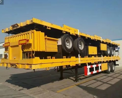 12400X2500X3650mmの寸法と重荷着陸機を備えた半トラックトレーラー