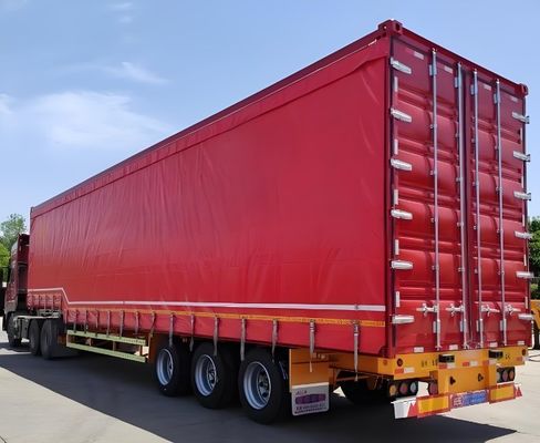 3軸 40ft 45ft ホワイトカーテンサイド スライディング トラック トラック用セミトレーラー