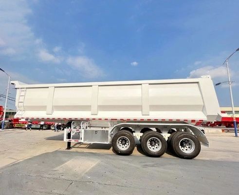 28t重用着陸車 U型末端 液圧式 後ろ傾斜式 ダンピング 半トレーラー