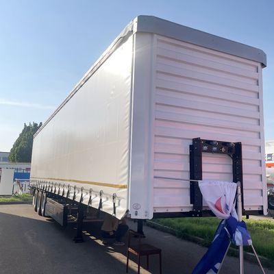 半トレーラー 白色 40ft 45ft 3 アクセル サイドカーテン 空気懸垂とWABCO-ABS