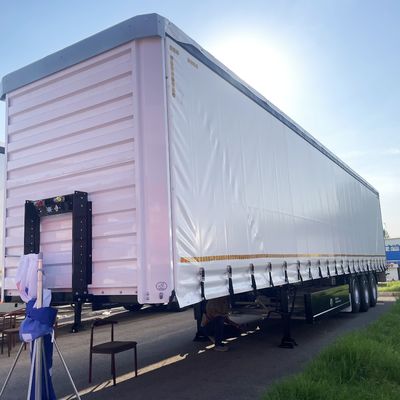 半トレーラー 白色 40ft 45ft 3 アクセル サイドカーテン 空気懸垂とWABCO-ABS