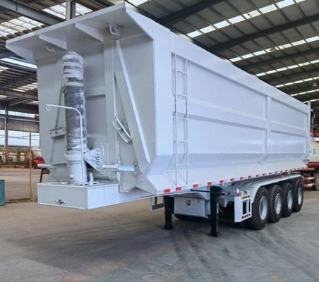 重荷着陸器 28t WS 4軸 巨大な荷重のための水力後部ダンプ半トレーラー