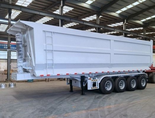 重荷着陸器 28t WS 4軸 巨大な荷重のための水力後部ダンプ半トレーラー