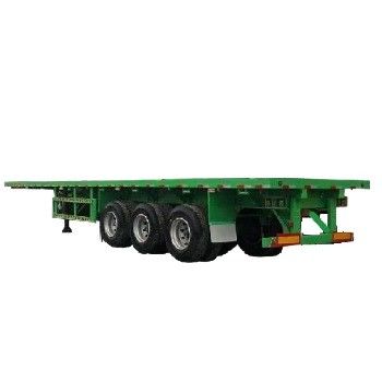 2軸 3軸 4軸 20' 40' 45' トラックタイヤ用コンテナフラットベッド半トレーラー 12R225