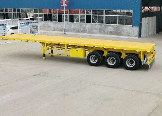 2軸 3軸 4軸 20' 40' 45' トラックタイヤ用コンテナフラットベッド半トレーラー 12R225